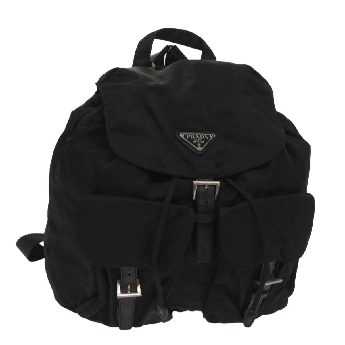 PRADA Backpack Nylon Black Auth bs11701