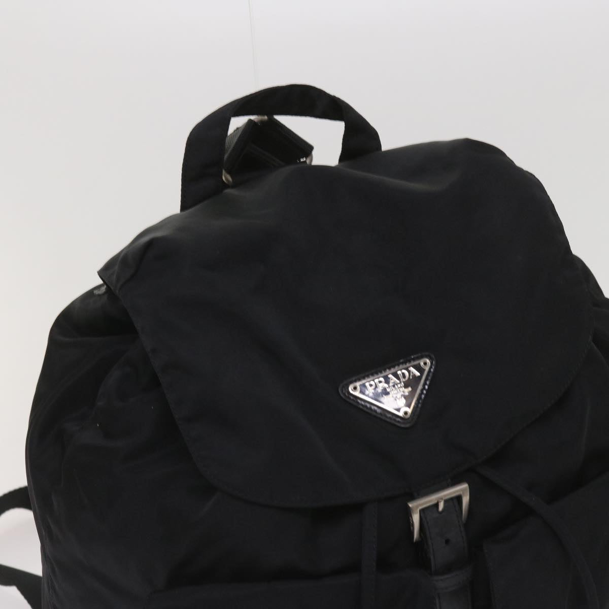PRADA Backpack Nylon Black Auth bs11701