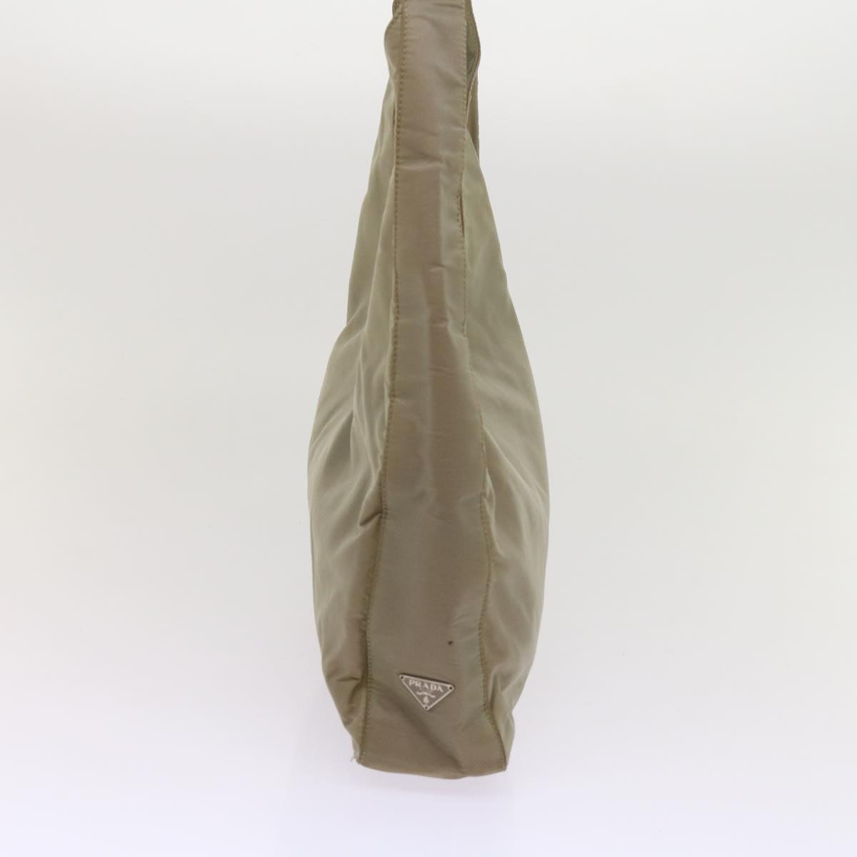 PRADA Shoulder Bag Nylon Gray Auth bs11729