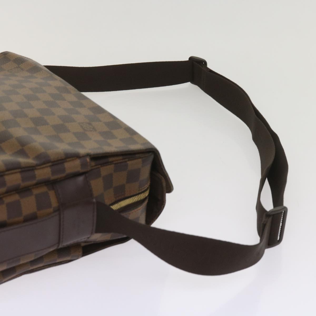 LOUIS VUITTON Damier Ebene Naviglio Shoulder Bag N45255 LV Auth bs11753