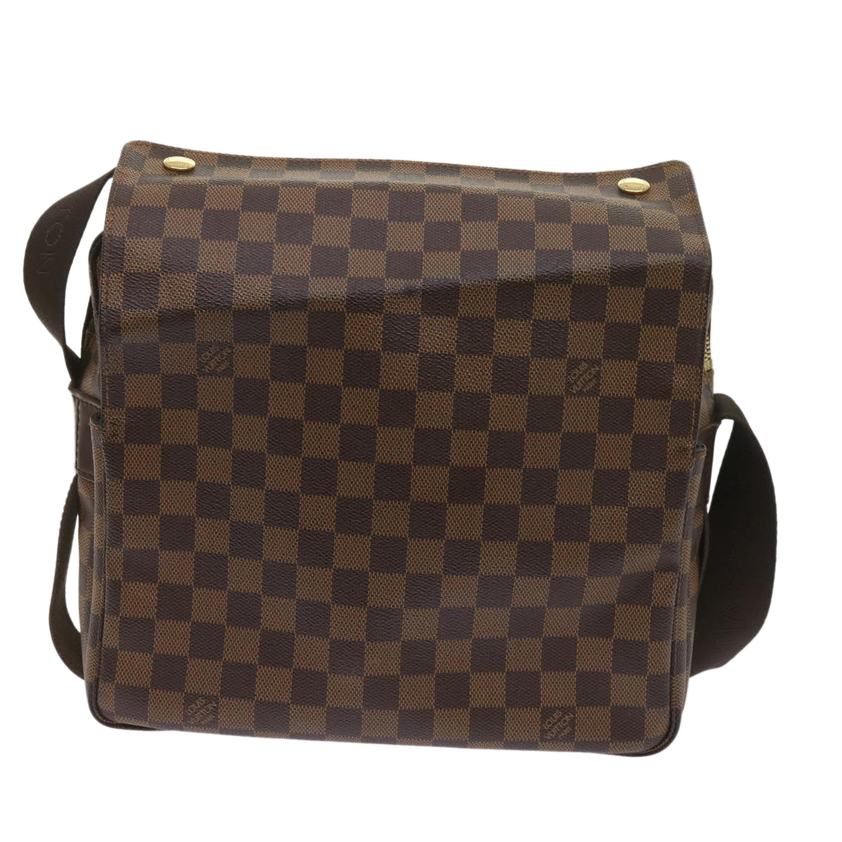 LOUIS VUITTON Damier Ebene Naviglio Shoulder Bag N45255 LV Auth bs11753