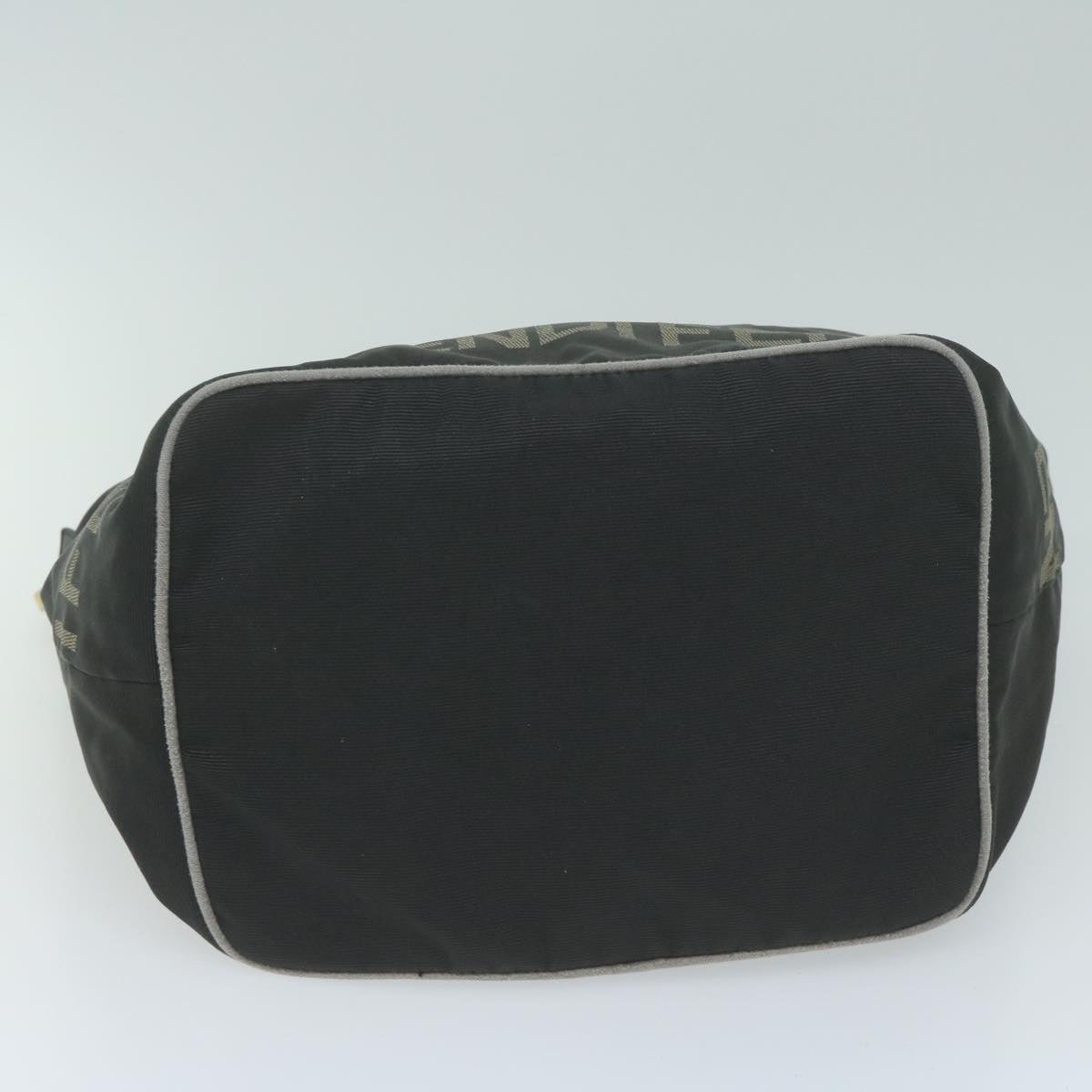 FENDI Pouch Pecan Canvas Shoulder Bag Canvas 2Set Black Brown Auth bs11795