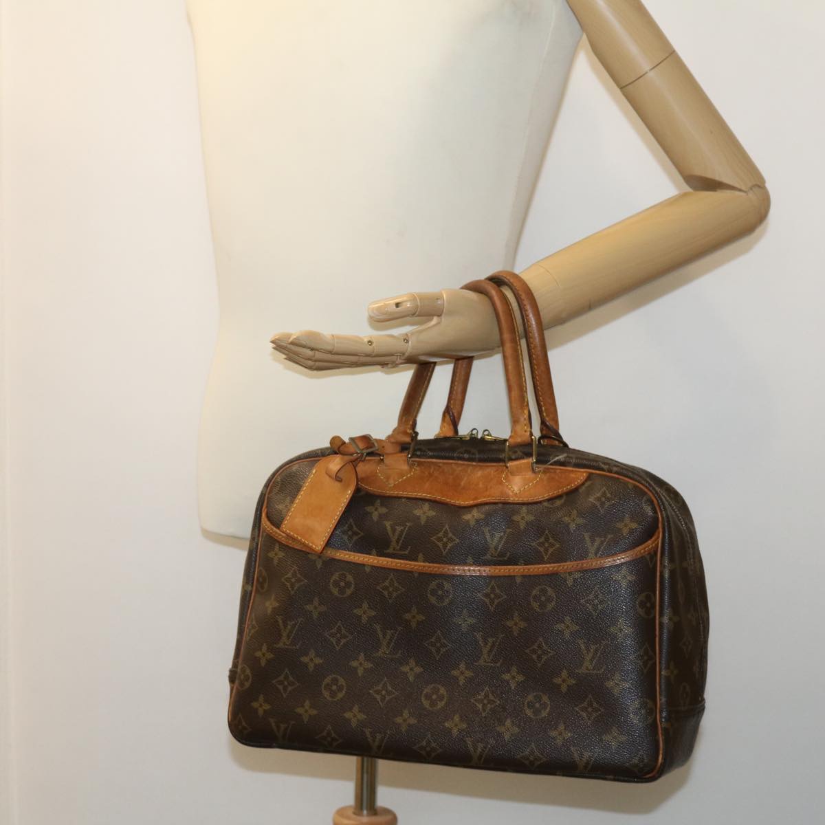 LOUIS VUITTON Monogram Deauville Hand Bag M47270 LV Auth bs1196