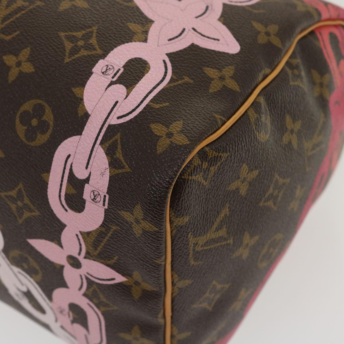 LOUIS VUITTON Monogram Bay Speedy 30 Hand Bag Chain print M41989 LV Auth bs1231A