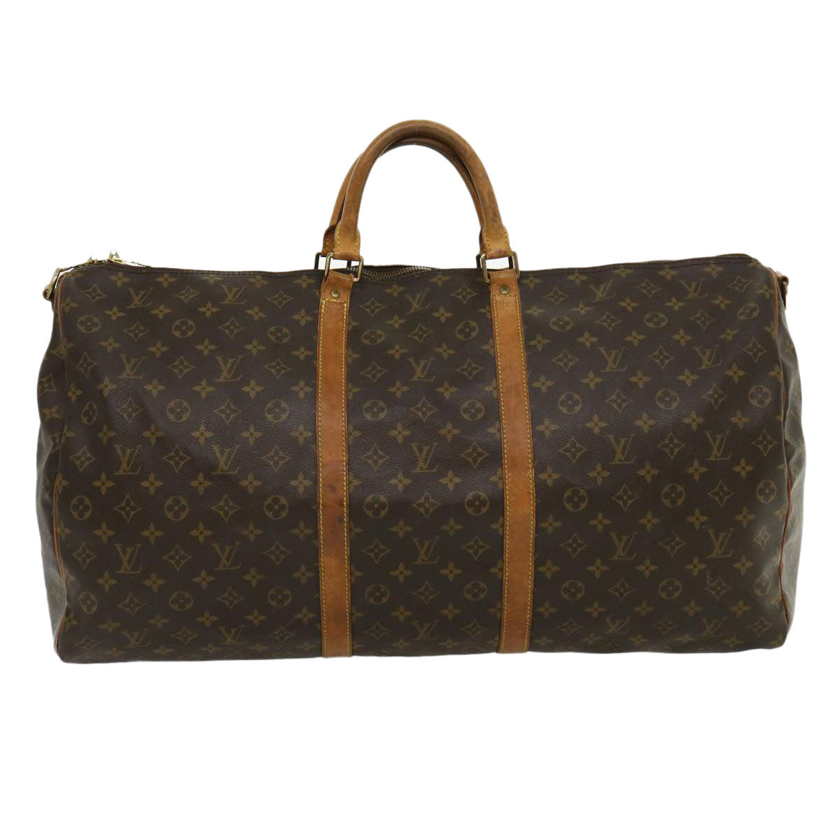 LOUIS VUITTON Monogram Keepall Bandouliere 60 Boston Bag M41412 LV Auth bs1358