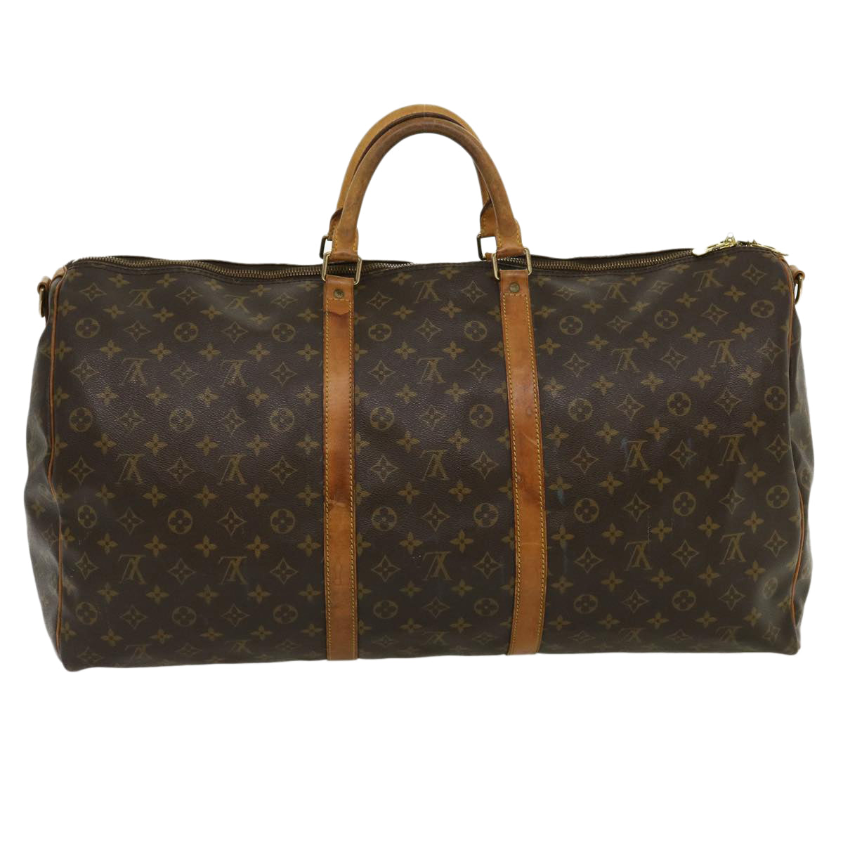 LOUIS VUITTON Monogram Keepall Bandouliere 60 Boston Bag M41412 LV Auth bs1358