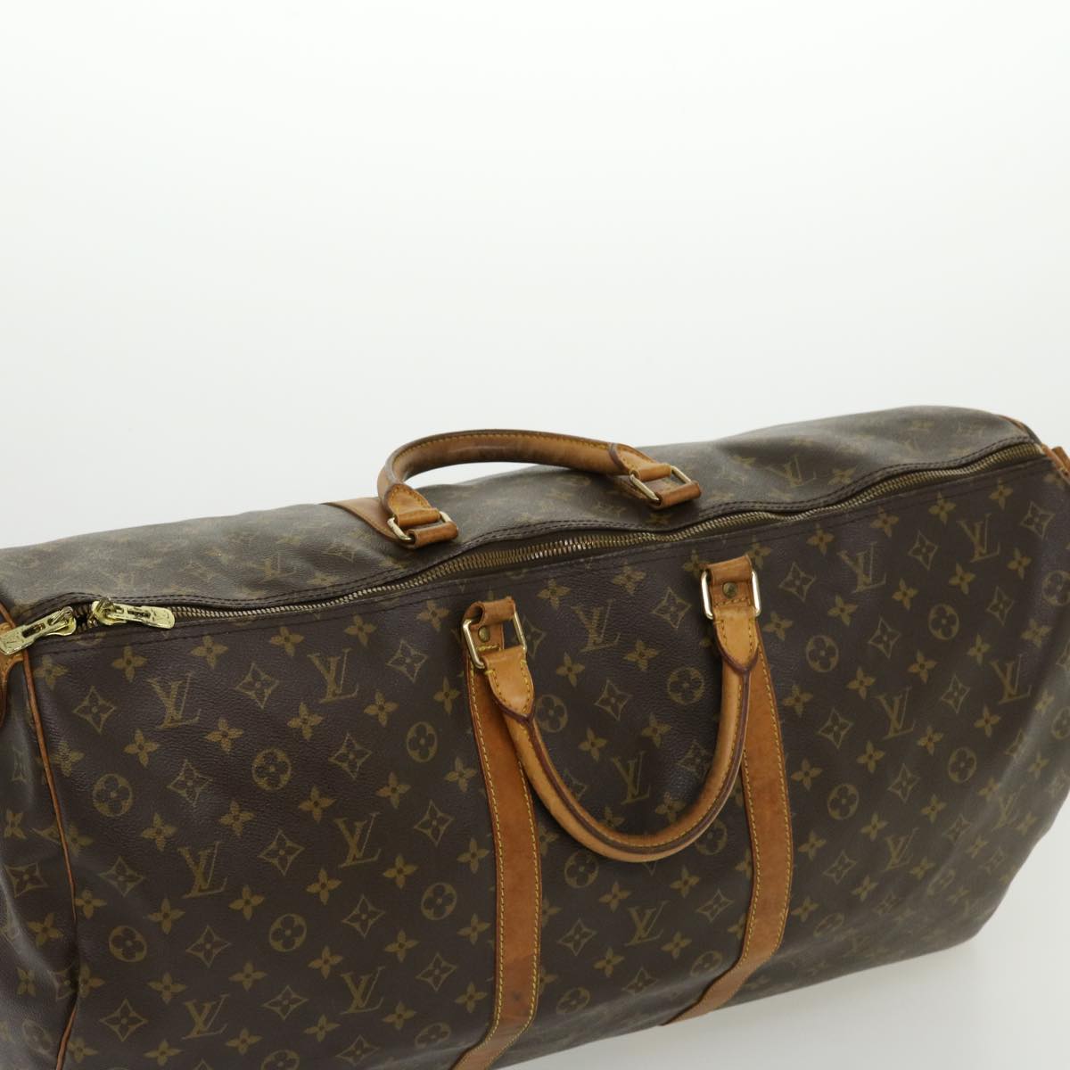 LOUIS VUITTON Monogram Keepall Bandouliere 60 Boston Bag M41412 LV Auth bs1358