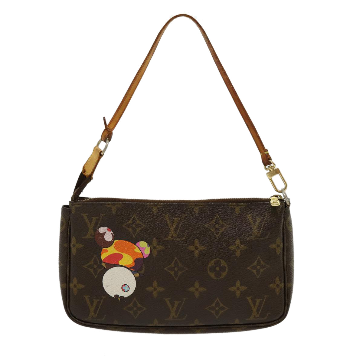 LOUIS VUITTON Monogram Panda Pochette Accessoires Pouch M51981 LV Auth bs1549 - 0