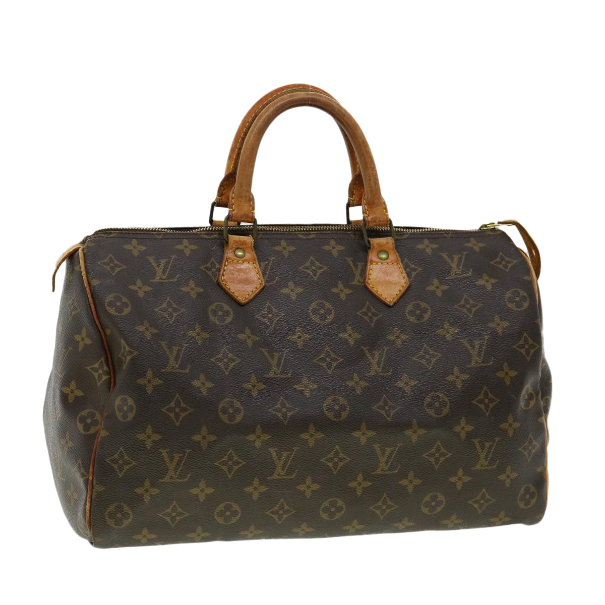 LOUIS VUITTON Monogram Speedy 35 Hand Bag M41524 LV Auth bs1582