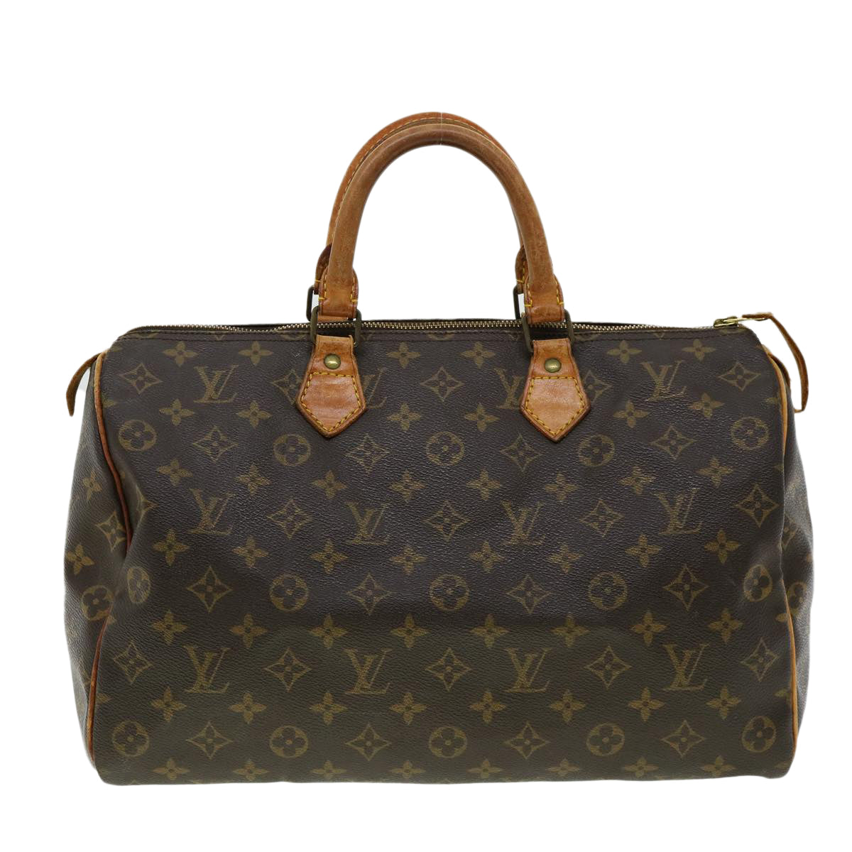 LOUIS VUITTON Monogram Speedy 35 Hand Bag M41524 LV Auth bs1582