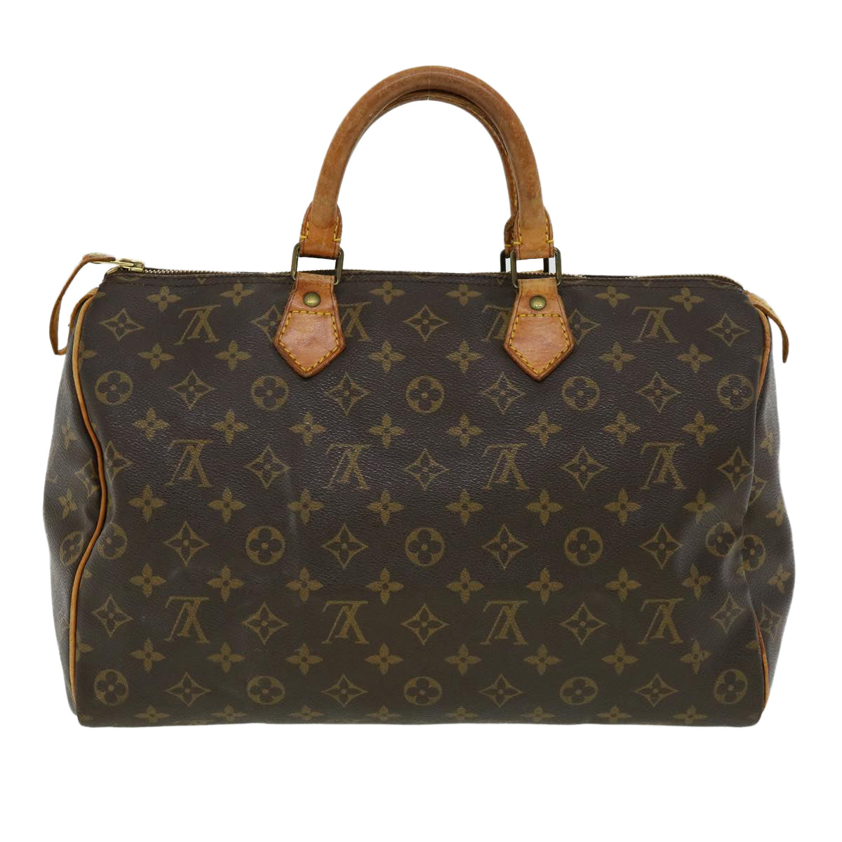 LOUIS VUITTON Monogram Speedy 35 Hand Bag M41524 LV Auth bs1582