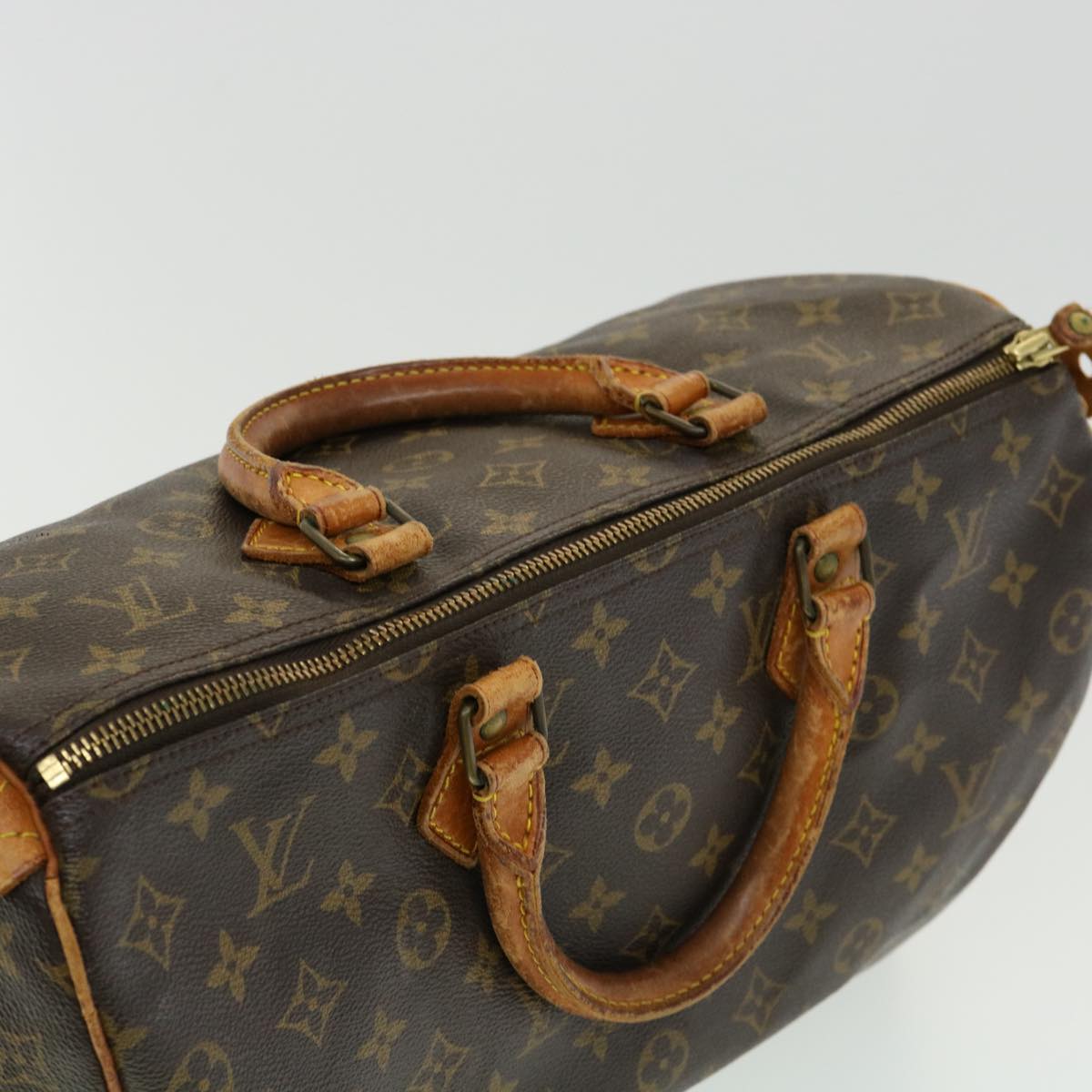 LOUIS VUITTON Monogram Speedy 35 Hand Bag M41524 LV Auth bs1582