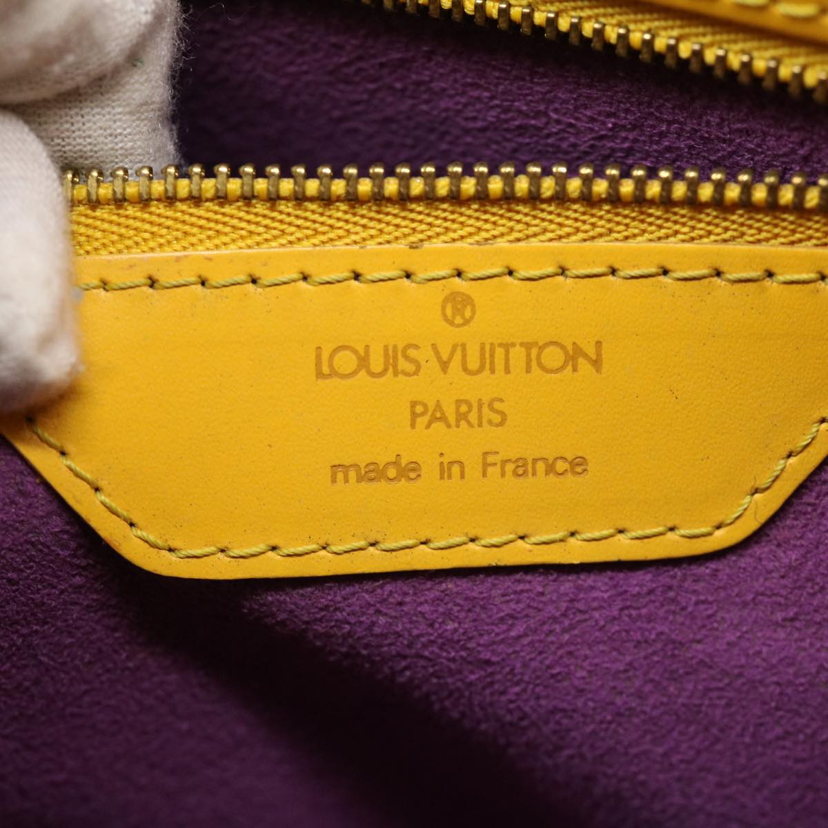 LOUIS VUITTON Epi Saint Jacques Shopping Shoulder Bag Yellow M52269 Auth bs1598