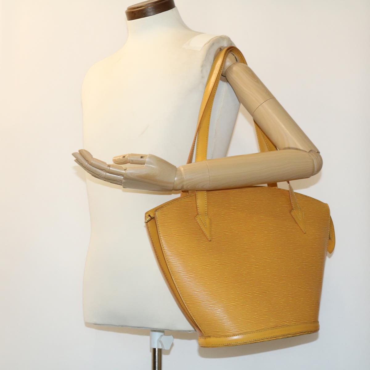 LOUIS VUITTON Epi Saint Jacques Shopping Shoulder Bag Yellow M52269 Auth bs1598