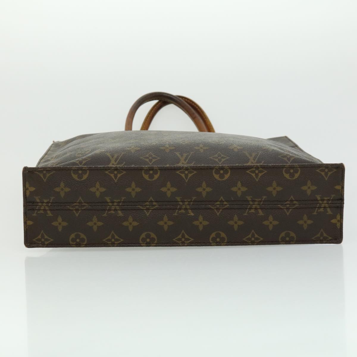 LOUIS VUITTON Monogram Sac Plat Hand Bag M51140 LV Auth bs1661