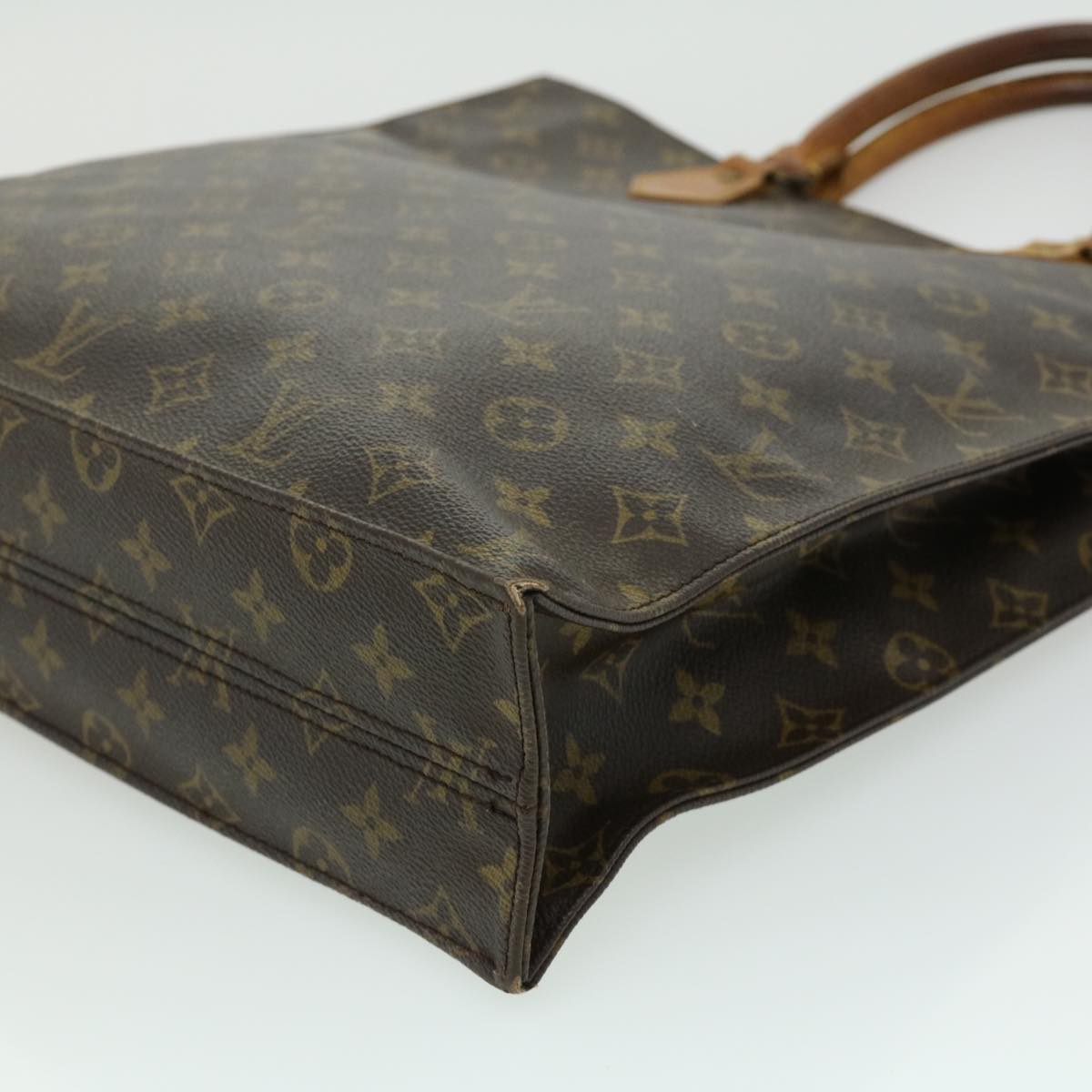 LOUIS VUITTON Monogram Sac Plat Hand Bag M51140 LV Auth bs1661