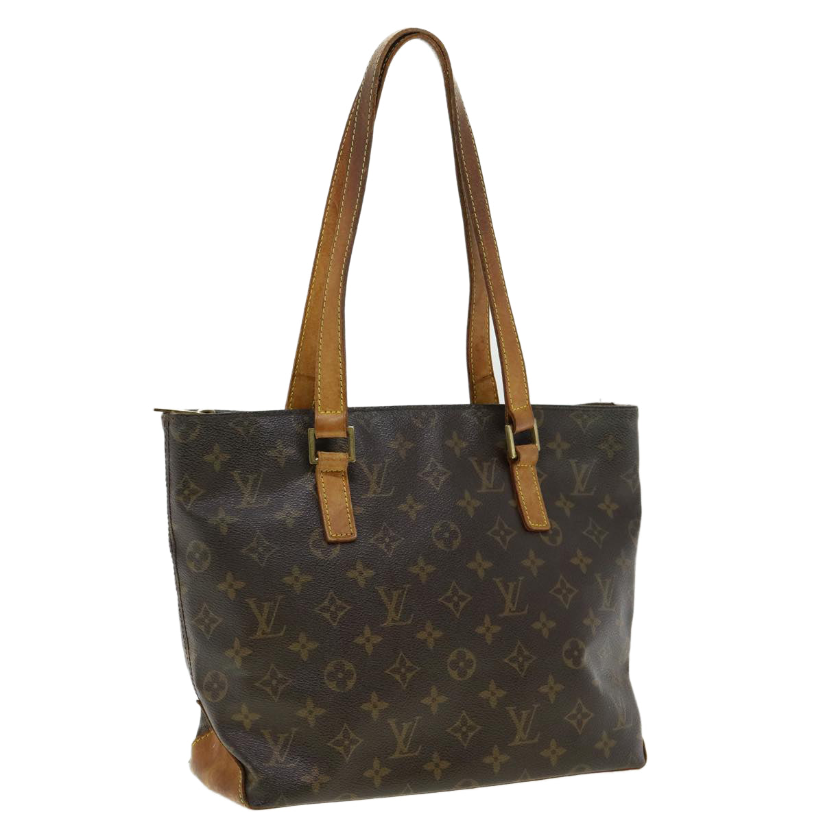 LOUIS VUITTON Monogram Cabas Piano Tote Bag M51148 LV Auth bs1727