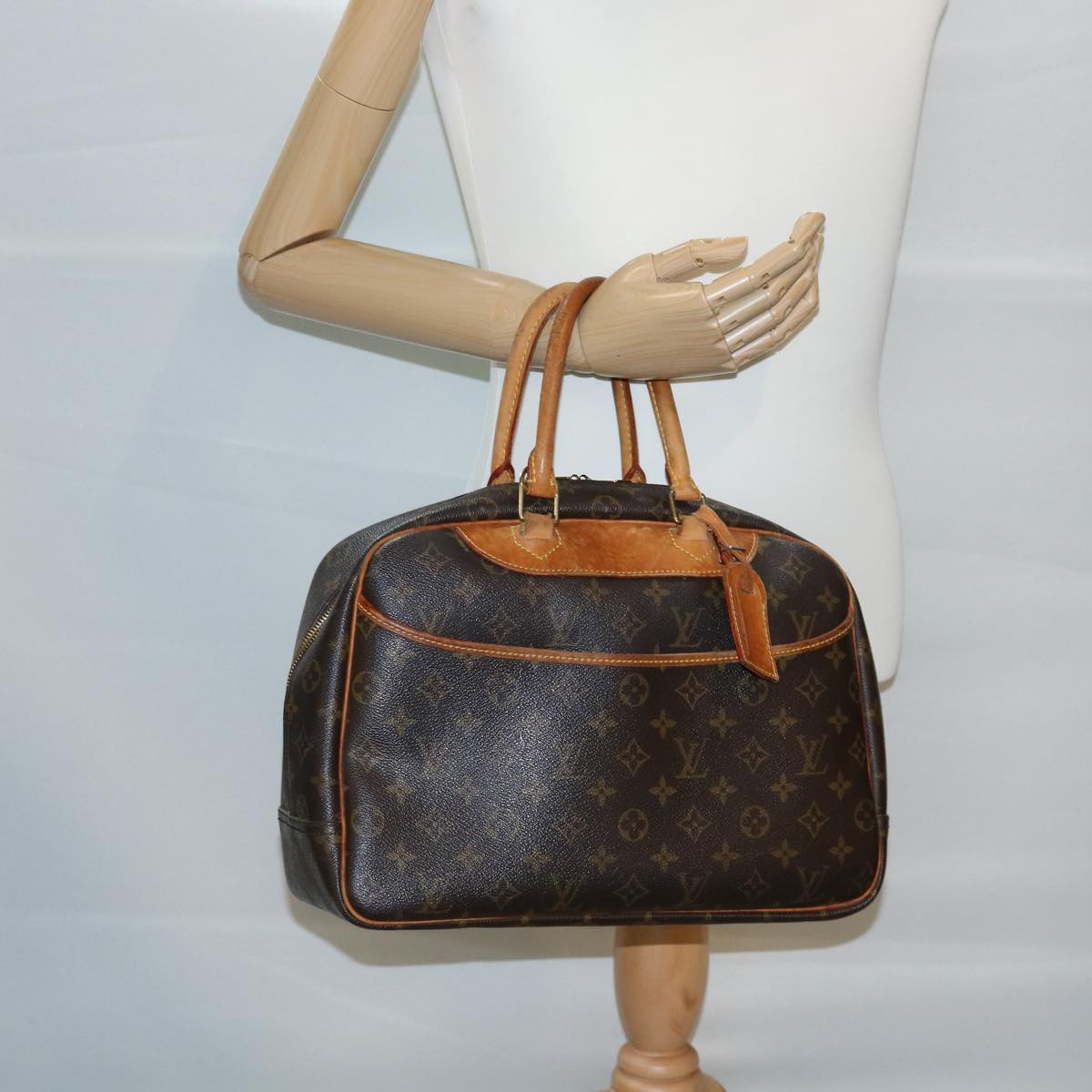 LOUIS VUITTON Monogram Deauville Hand Bag M47270 LV Auth bs1734