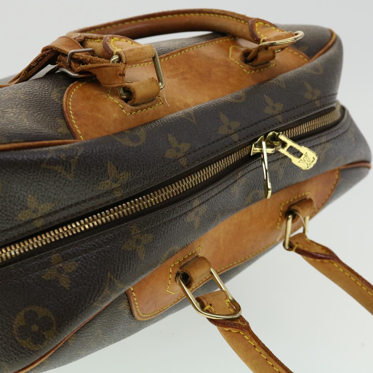 LOUIS VUITTON Monogram Deauville Hand Bag M47270 LV Auth bs1734