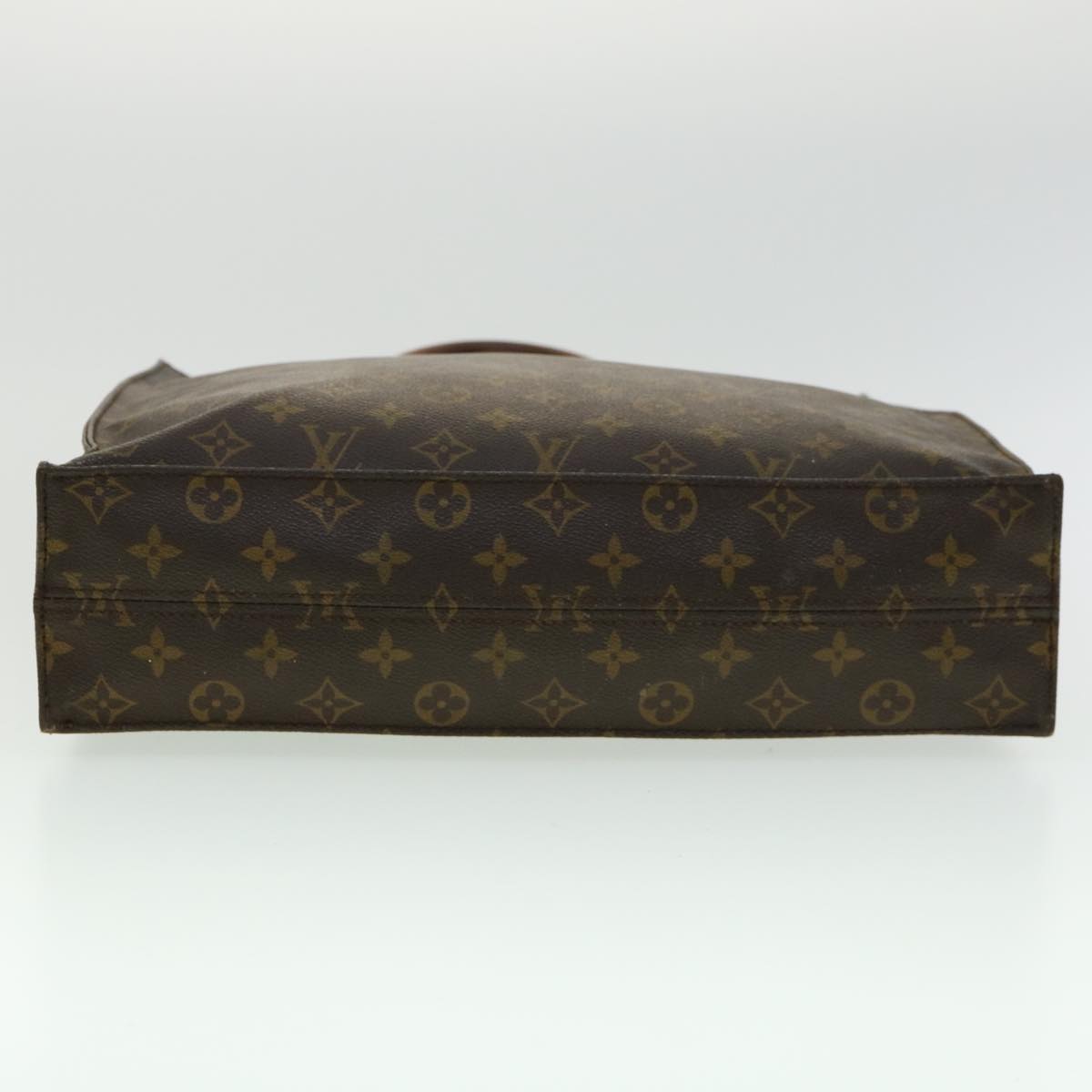 LOUIS VUITTON Monogram Sac Plat Hand Bag M51140 LV Auth bs1747