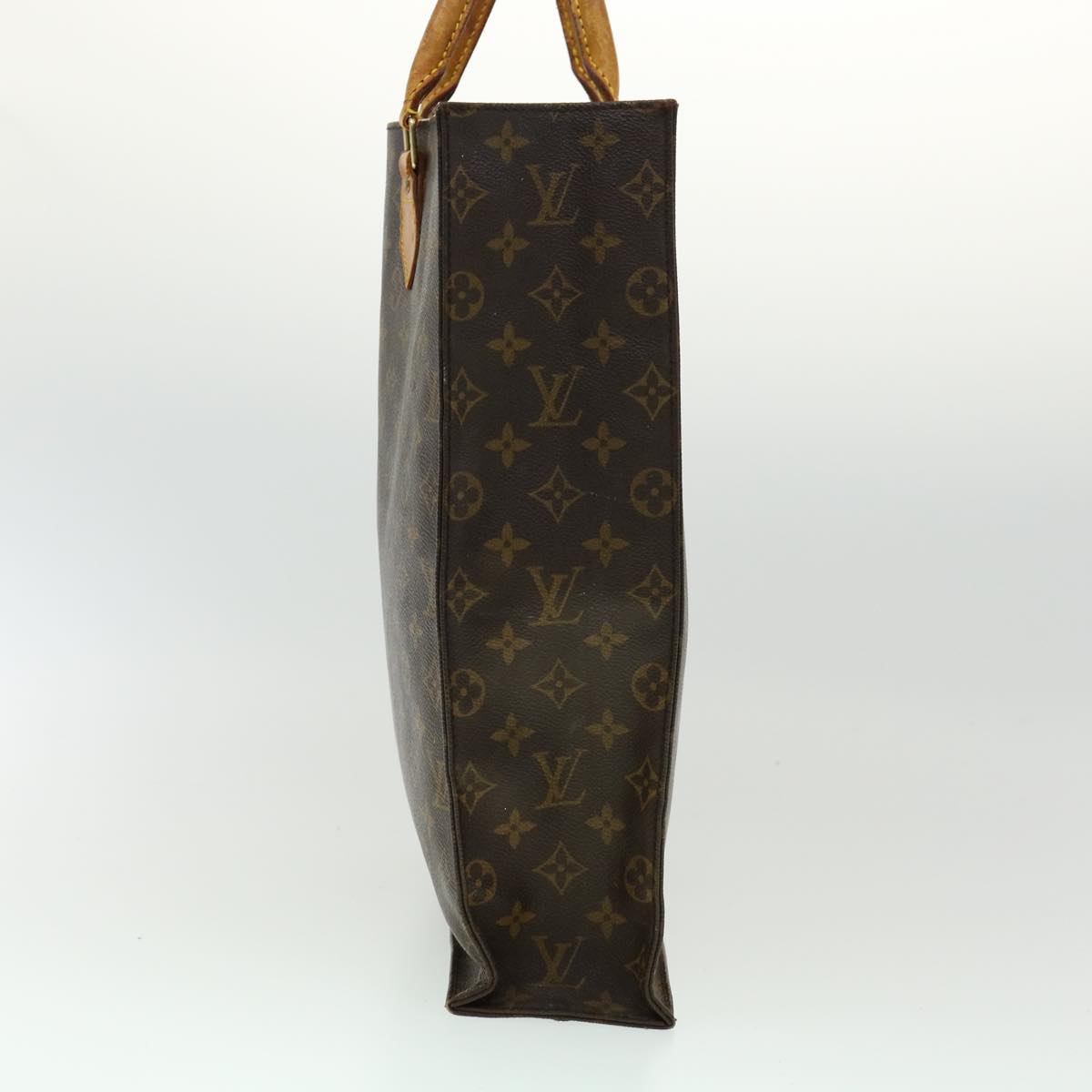 LOUIS VUITTON Monogram Sac Plat Hand Bag M51140 LV Auth bs1747