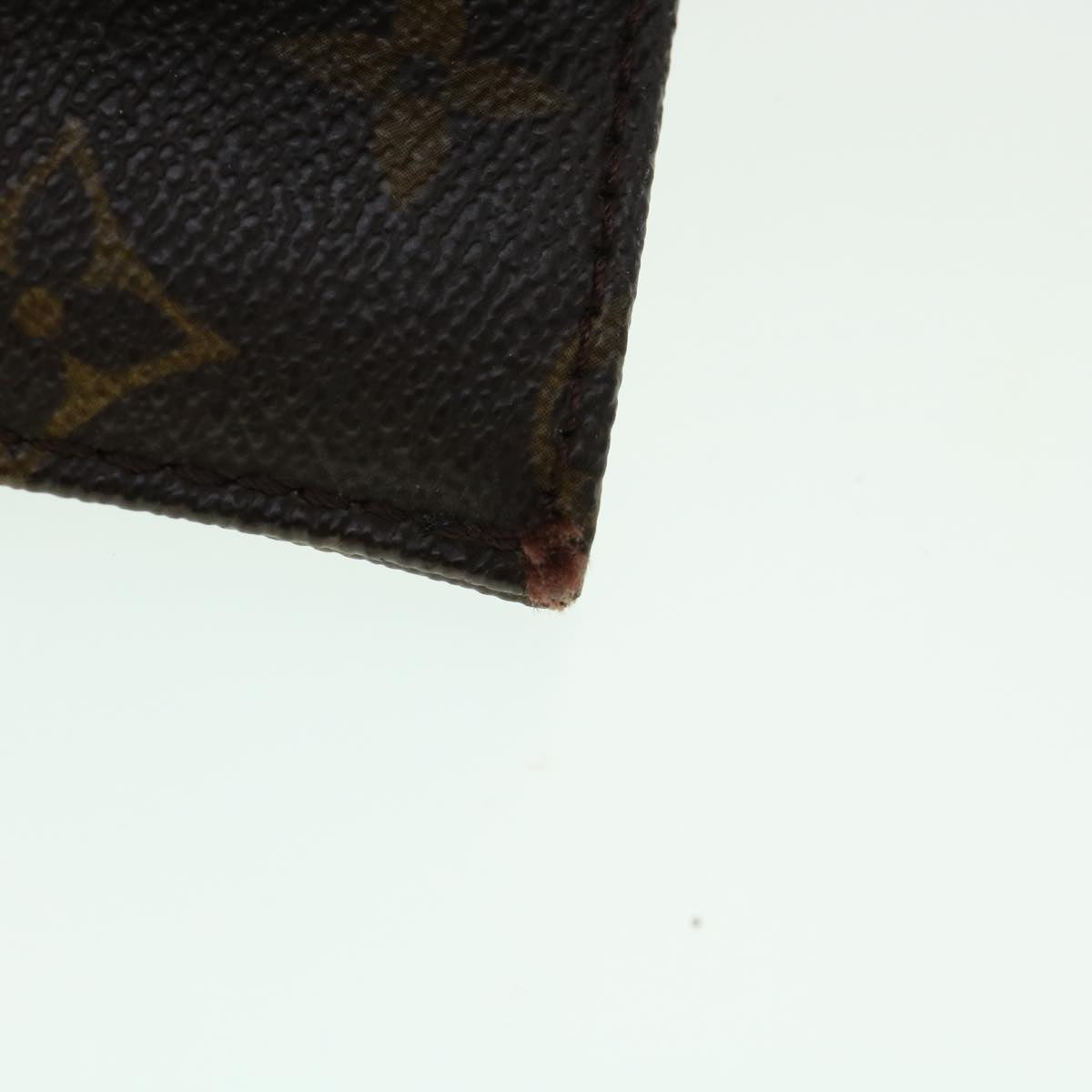 LOUIS VUITTON Monogram Sac Plat Hand Bag M51140 LV Auth bs1747