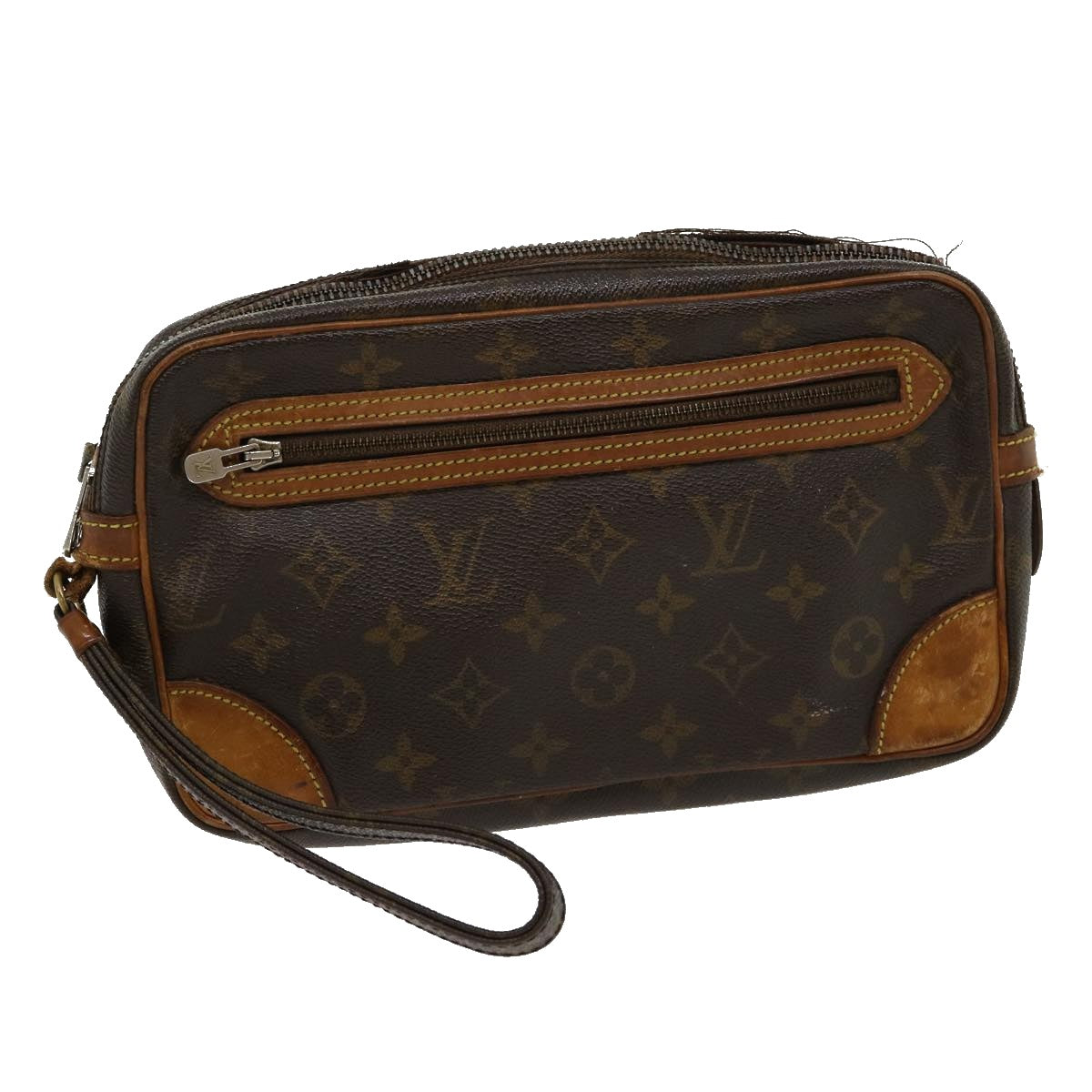 LOUIS VUITTON Monogram Marly DragonneGM Clutch Bag Vintage M51825 LV Auth bs1752