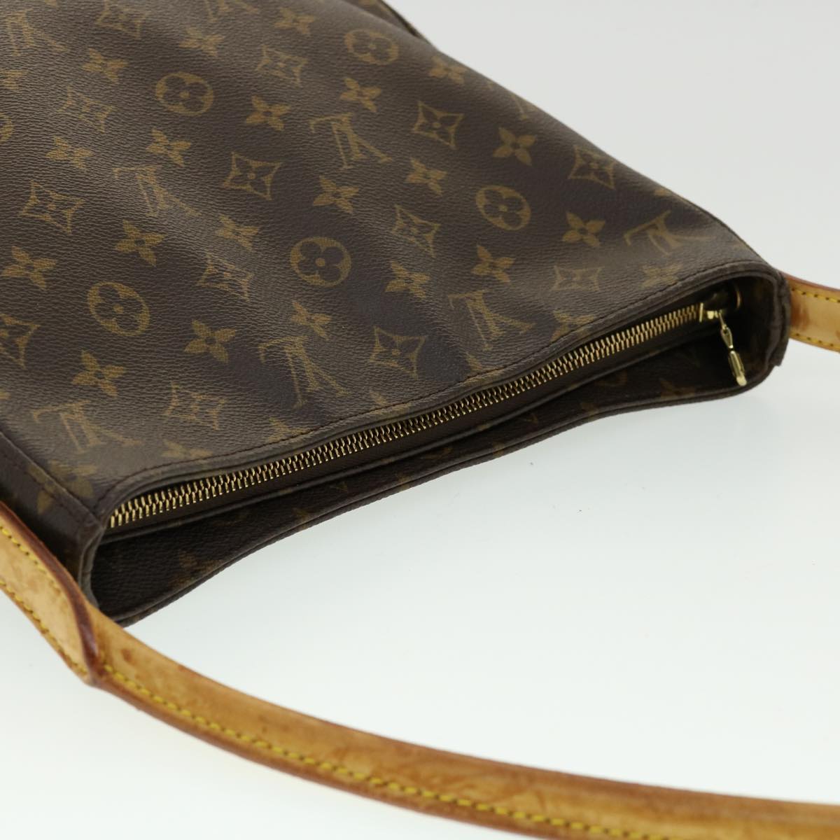 LOUIS VUITTON Monogram Looping GM Shoulder Bag M51145 LV Auth bs1771