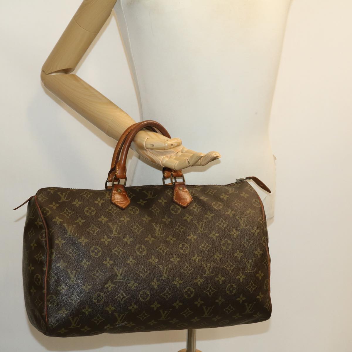 LOUIS VUITTON Monogram Speedy 40 Hand Bag M41522 LV Auth bs1829