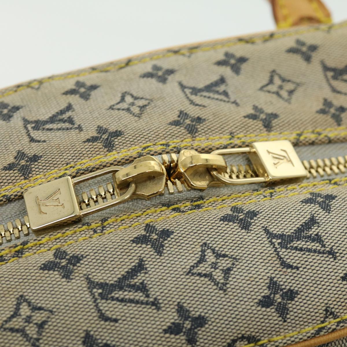 LOUIS VUITTON Monogram Mini Marie Hand Bag Blue M92003 LV Auth bs1844