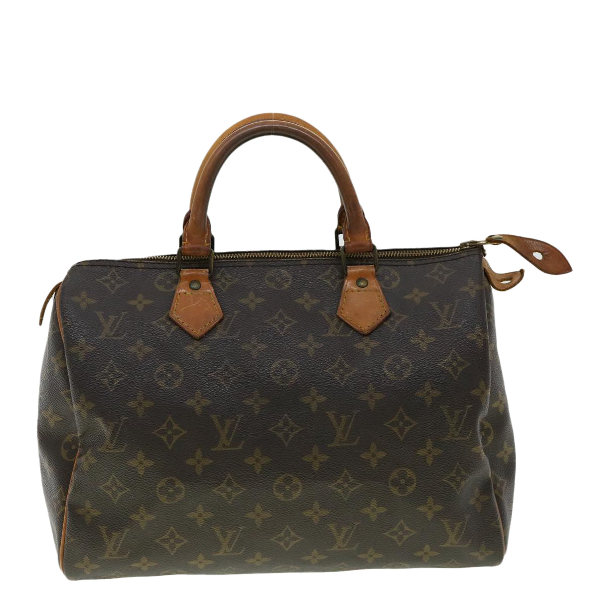 LOUIS VUITTON Monogram Speedy 30 Hand Bag M41526 LV Auth bs1874