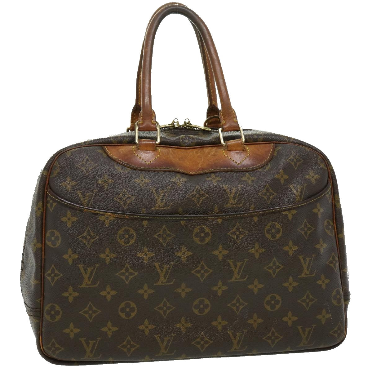 LOUIS VUITTON Monogram Deauville Hand Bag M47270 LV Auth bs1932