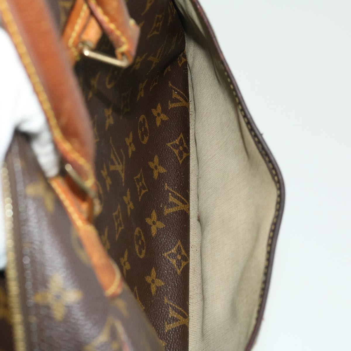 LOUIS VUITTON Monogram Deauville Hand Bag M47270 LV Auth bs1932