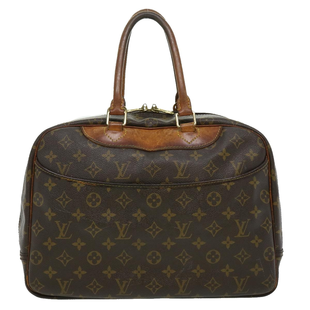 LOUIS VUITTON Monogram Deauville Hand Bag M47270 LV Auth bs1932