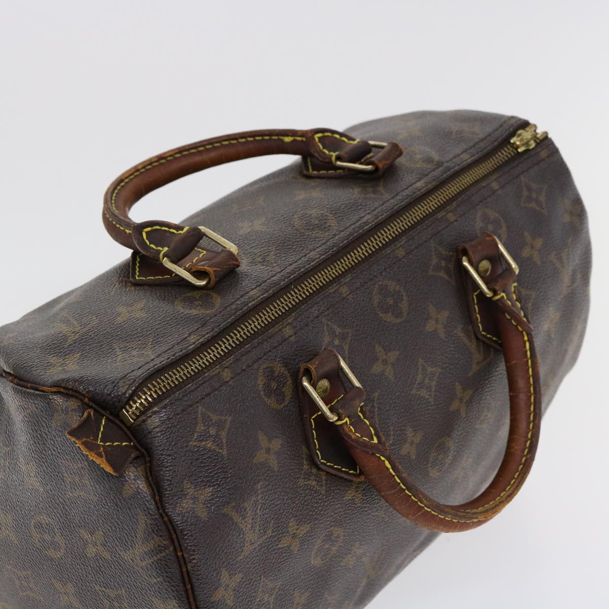 LOUIS VUITTON Monogram Speedy 30 Hand Bag M41526 LV Auth bs1940