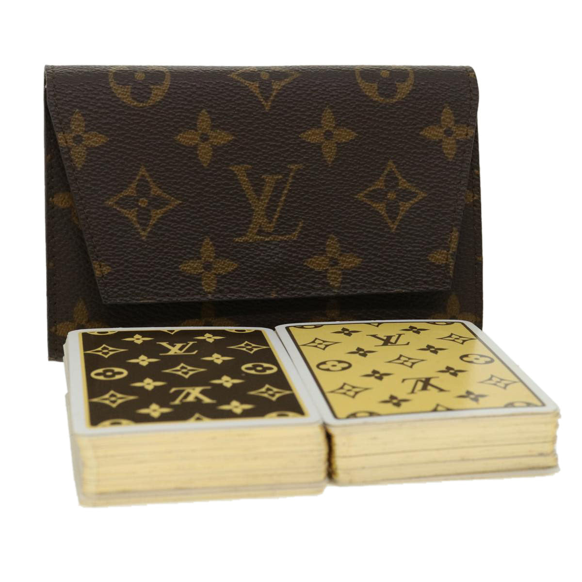 LOUIS VUITTON Monogram Playing Cards Accessory Pouch M58648 LV Auth bs1947A