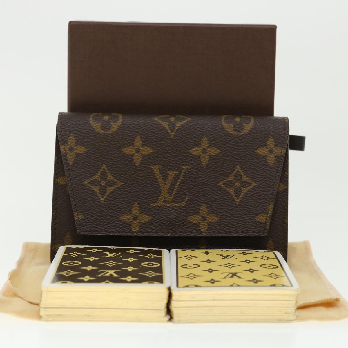 LOUIS VUITTON Monogram Playing Cards Accessory Pouch M58648 LV Auth bs1947A