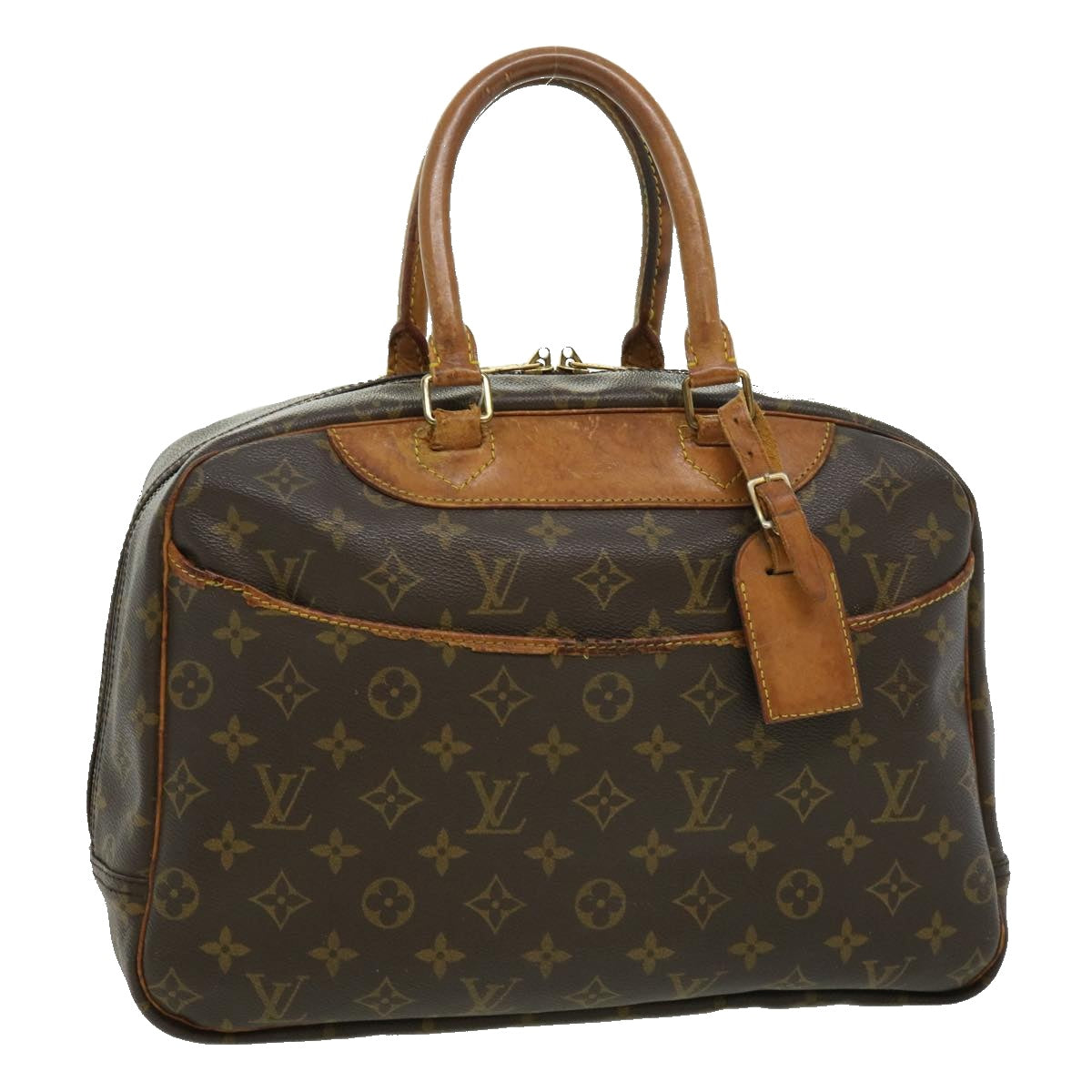 LOUIS VUITTON Monogram Deauville Hand Bag M47270 LV Auth bs1963