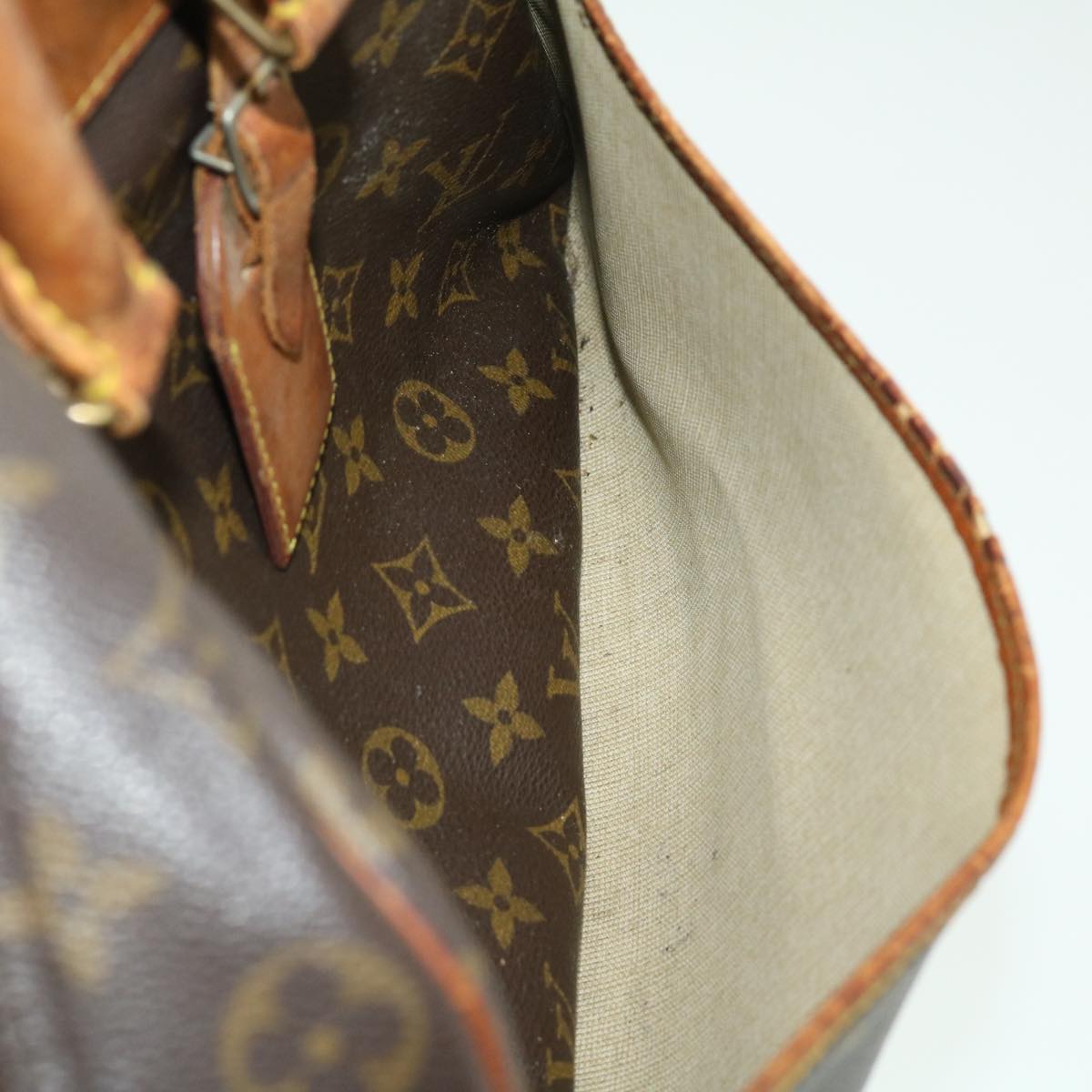 LOUIS VUITTON Monogram Deauville Hand Bag M47270 LV Auth bs1963