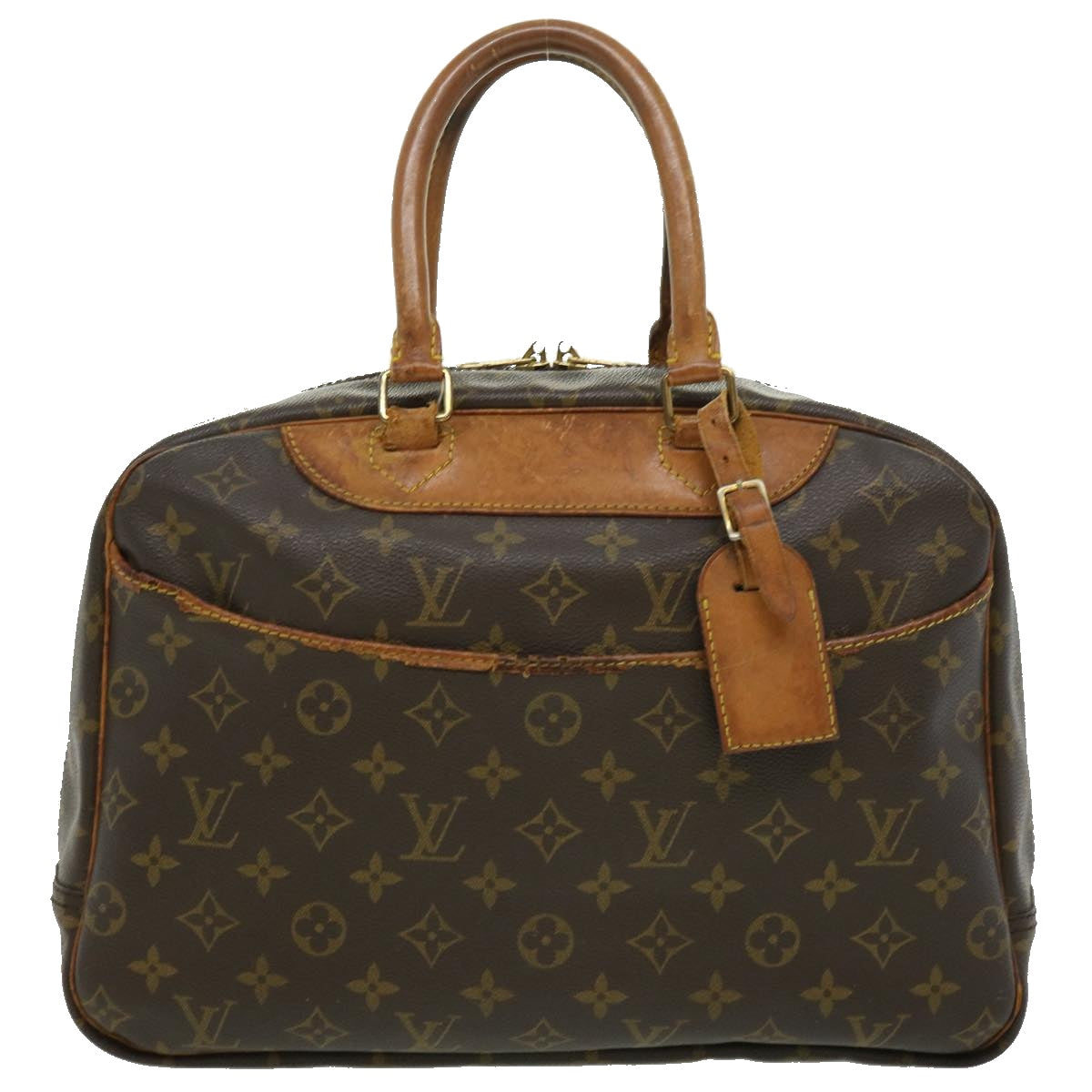 LOUIS VUITTON Monogram Deauville Hand Bag M47270 LV Auth bs1963