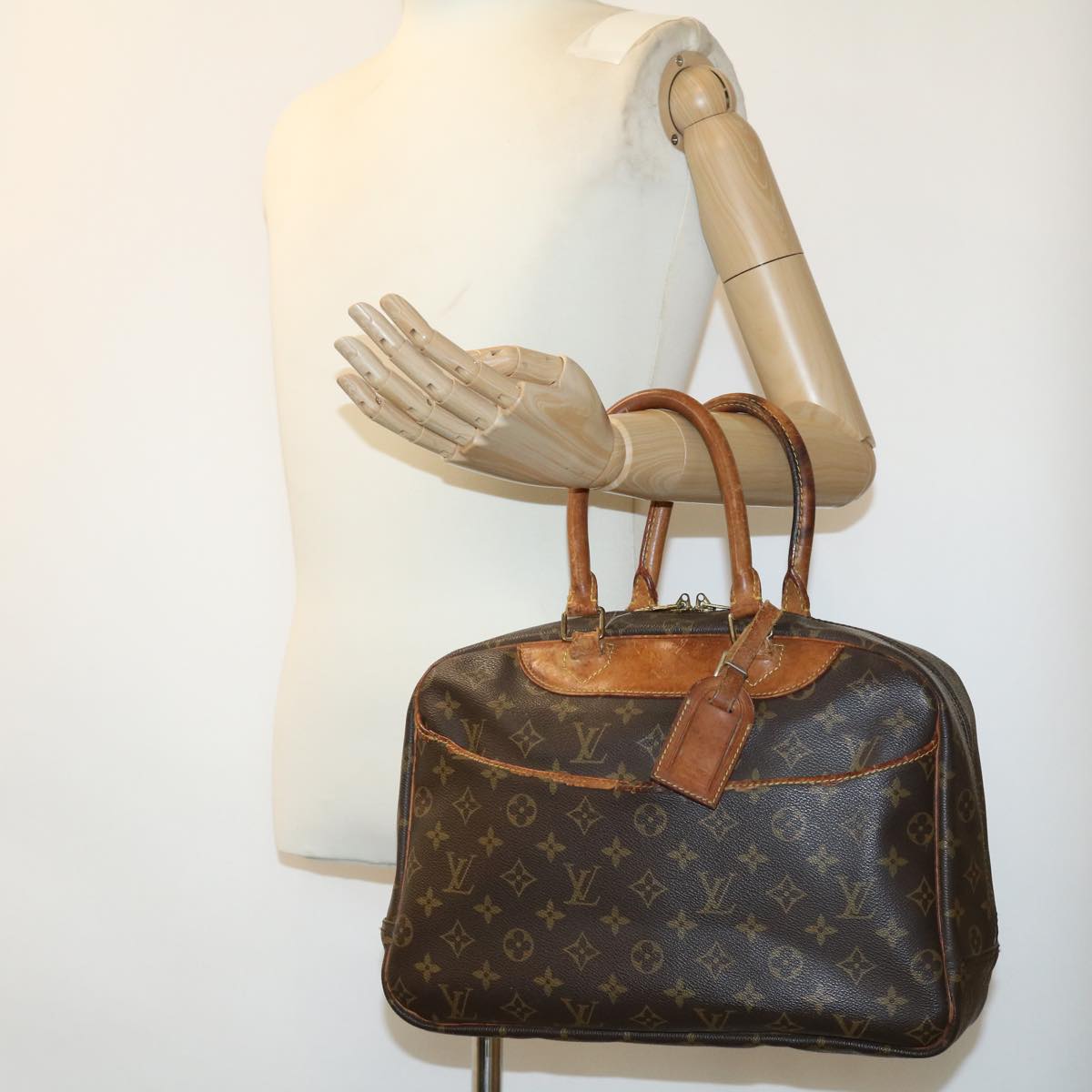 LOUIS VUITTON Monogram Deauville Hand Bag M47270 LV Auth bs1963