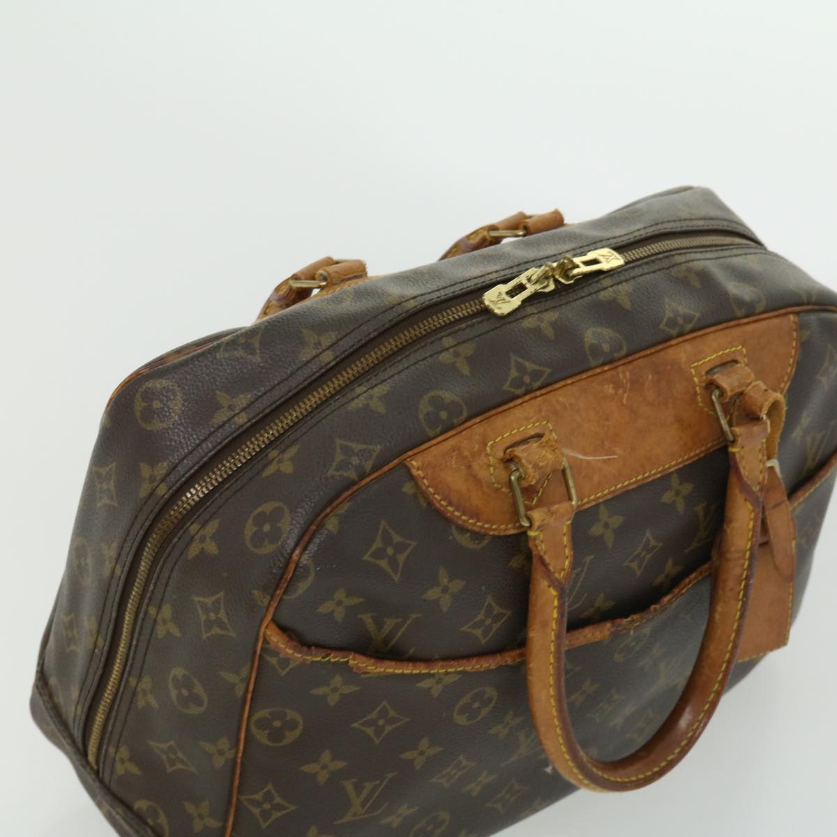 LOUIS VUITTON Monogram Deauville Hand Bag M47270 LV Auth bs1963