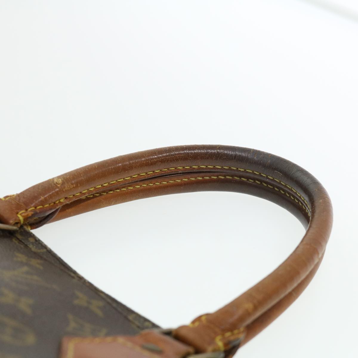 LOUIS VUITTON Monogram Sac Plat Hand Bag M51140 LV Auth bs1966