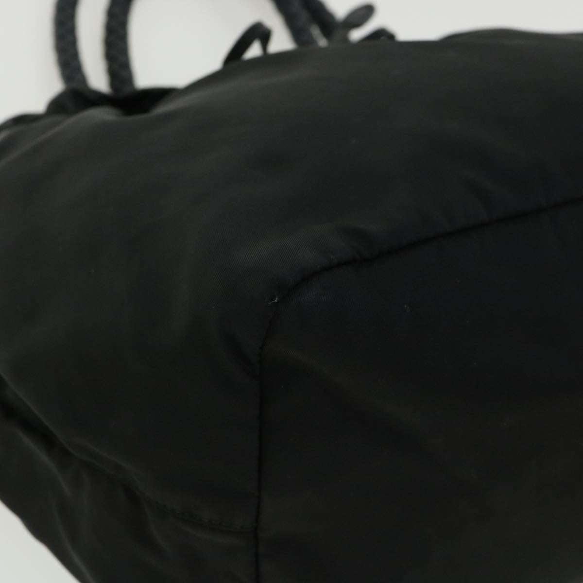 PRADA Hand Bag Nylon Black Auth bs1990