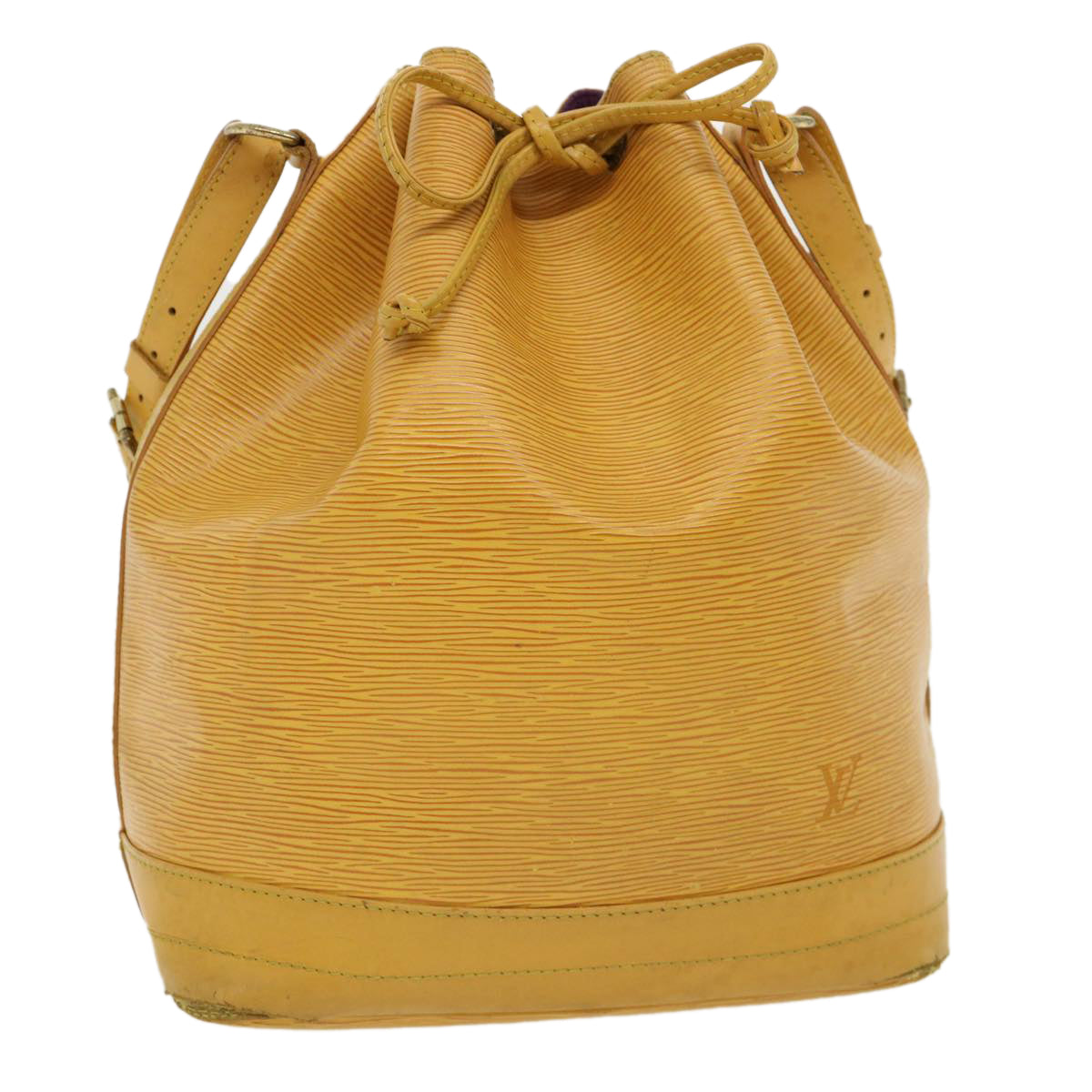 LOUIS VUITTON Epi Petit Noe Shoulder Bag Yellow M44109 LV Auth bs2042