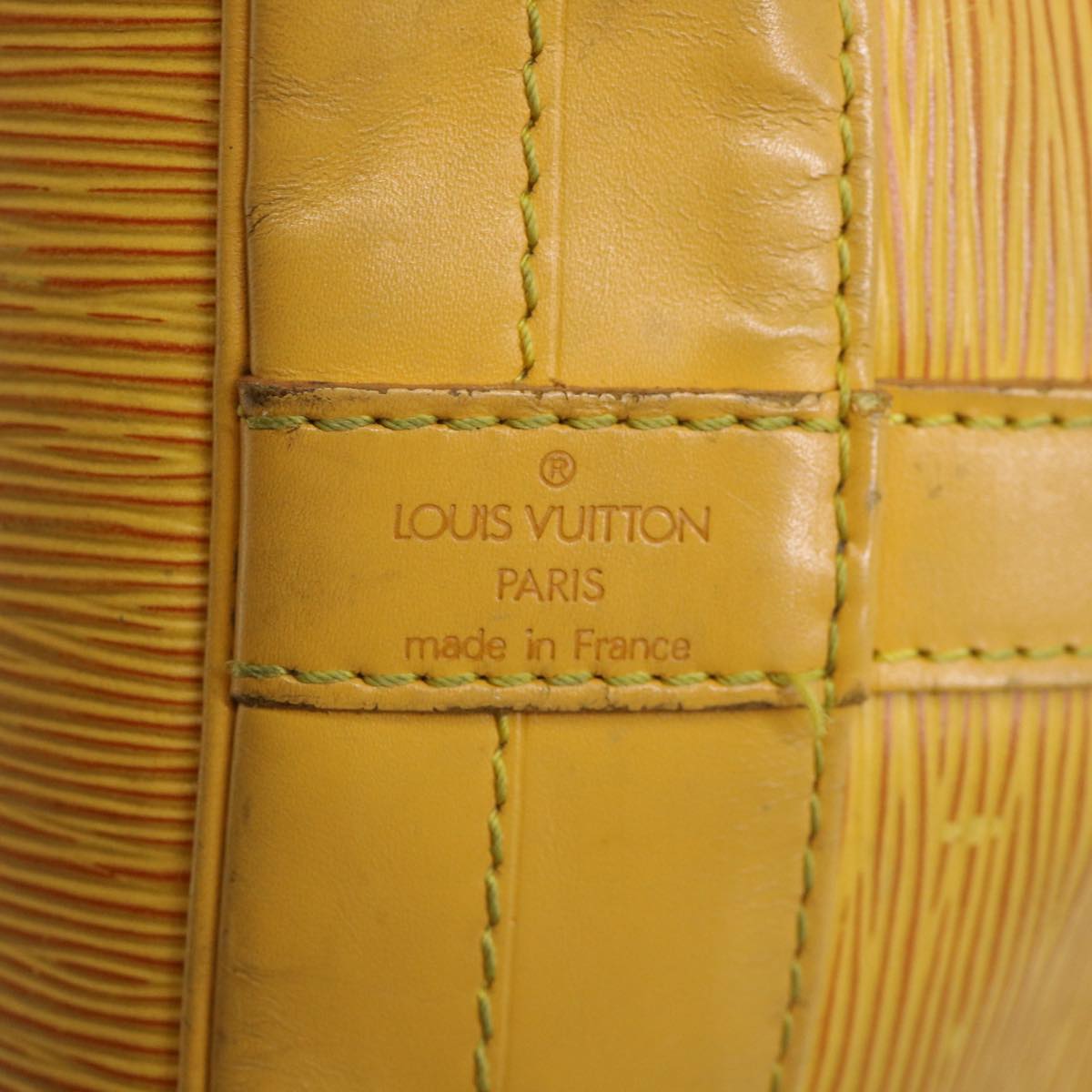 LOUIS VUITTON Epi Petit Noe Shoulder Bag Yellow M44109 LV Auth bs2042