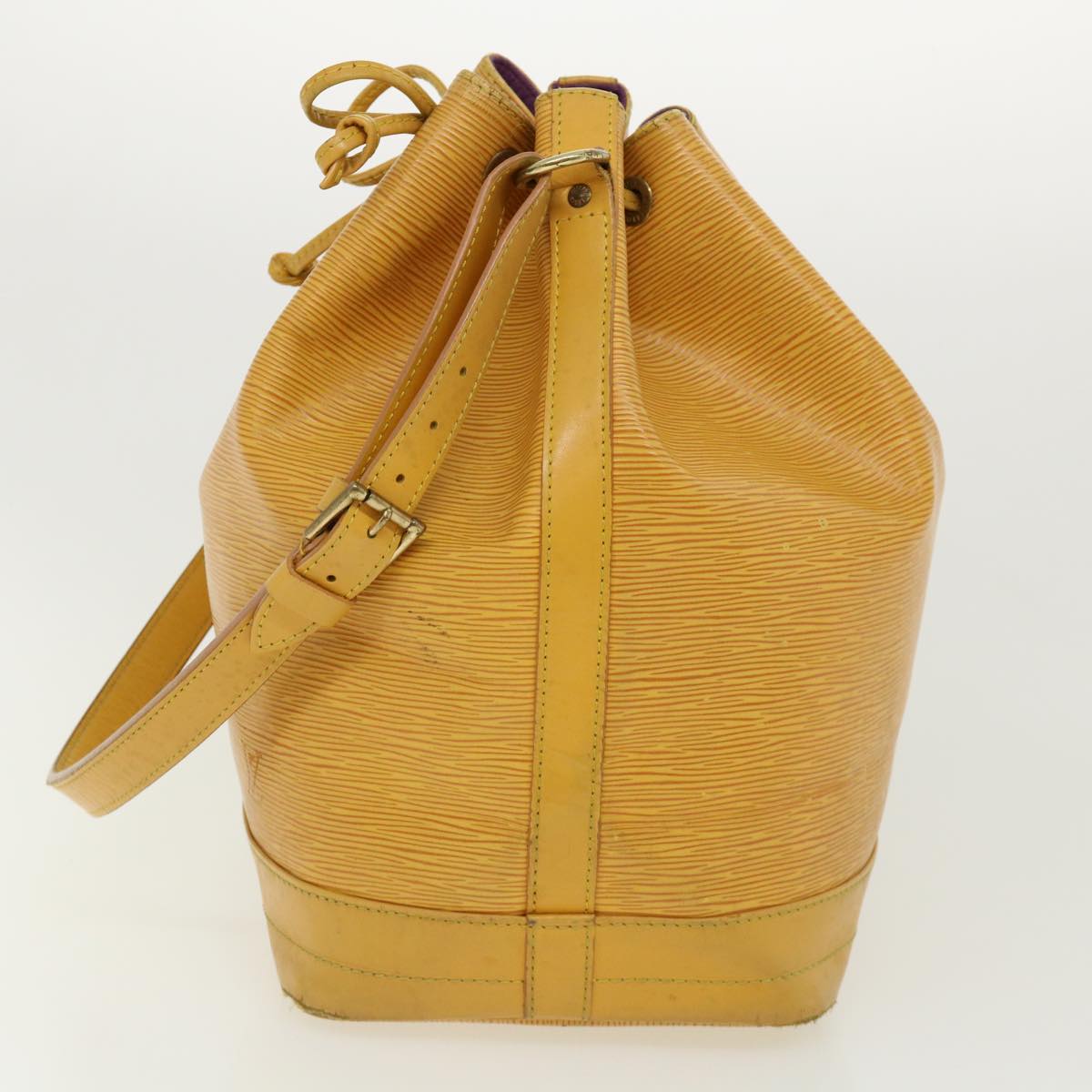 LOUIS VUITTON Epi Petit Noe Shoulder Bag Yellow M44109 LV Auth bs2042