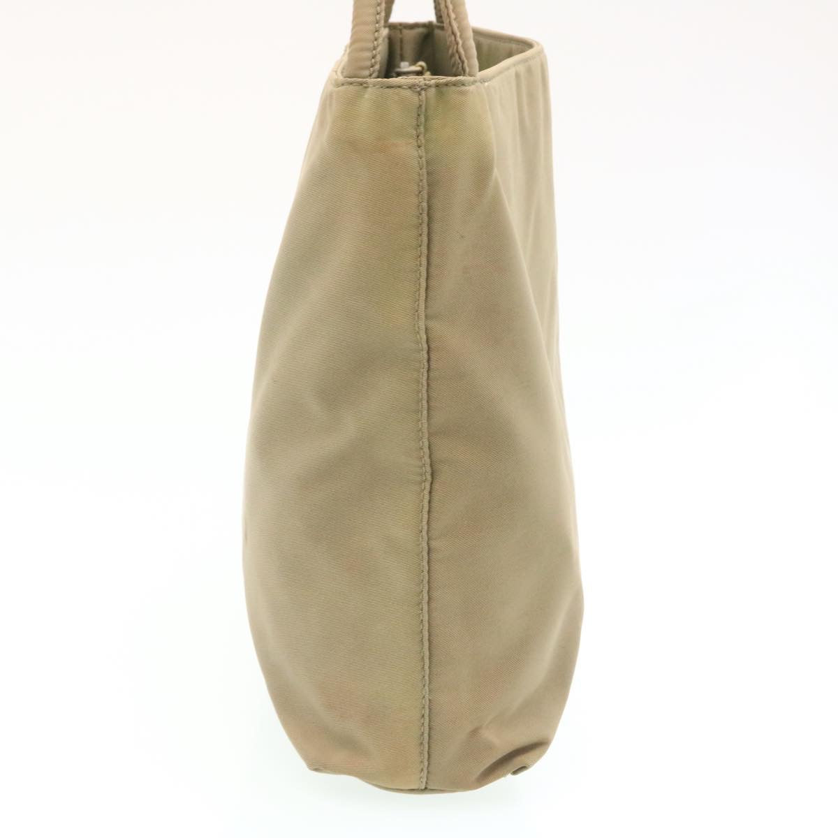 PRADA Hand Bag Nylon Khaki Auth bs205