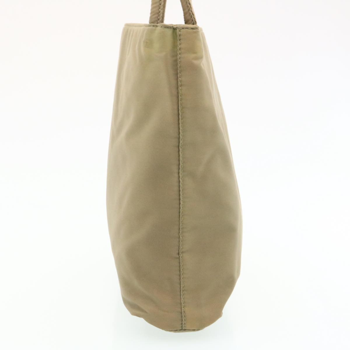 PRADA Hand Bag Nylon Khaki Auth bs205