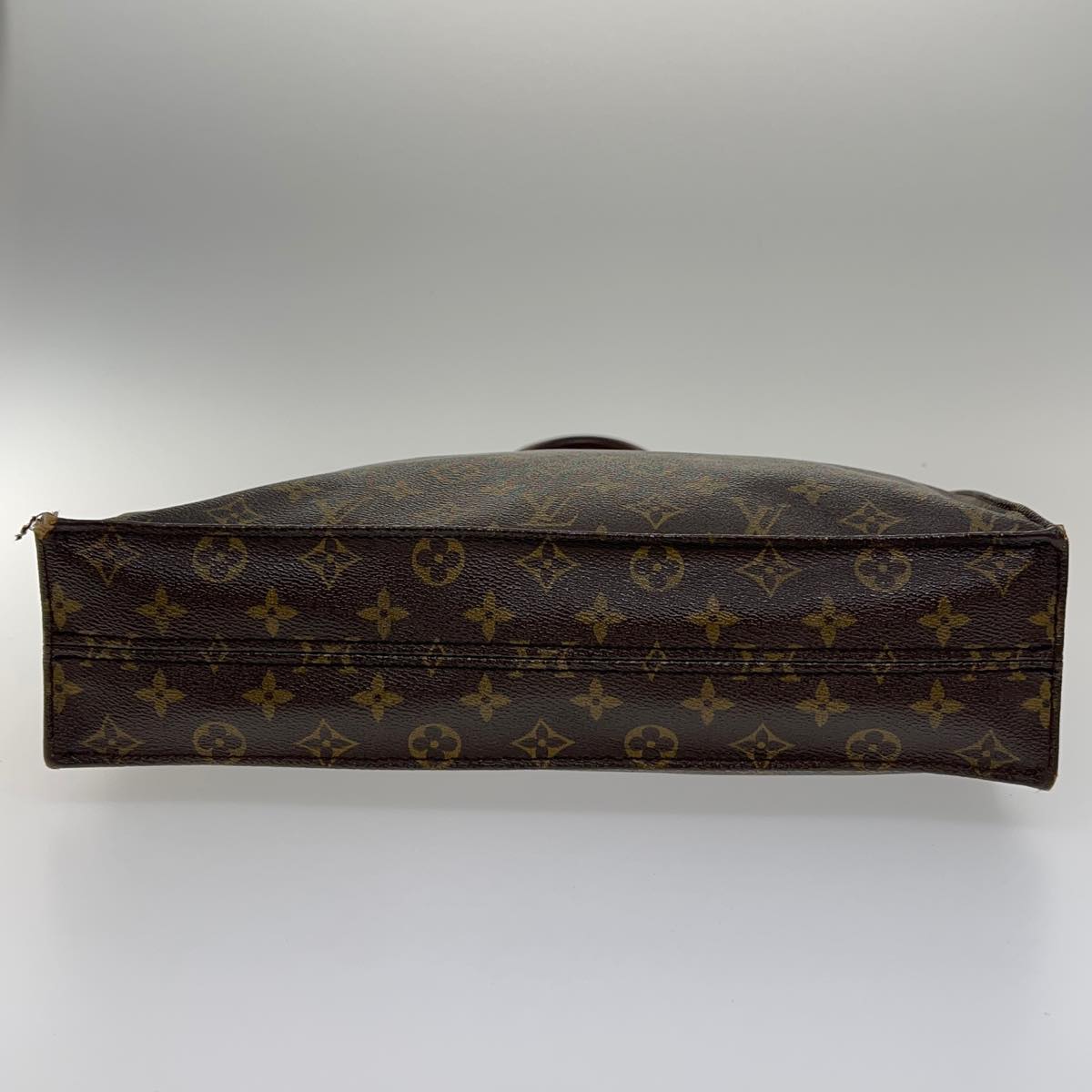 LOUIS VUITTON Monogram Sac Plat Hand Bag M51140 LV Auth bs2053